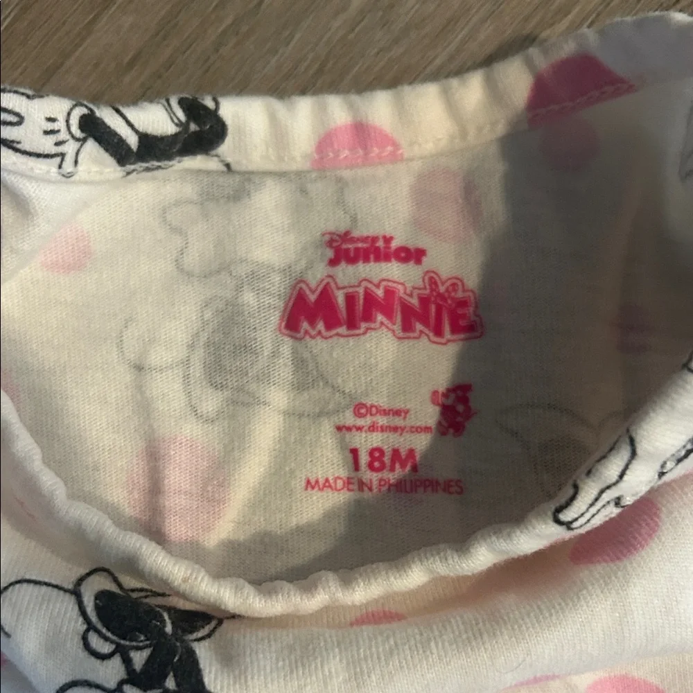 Disney Minnie Mouse Pink and White‎ Dress with Blanket